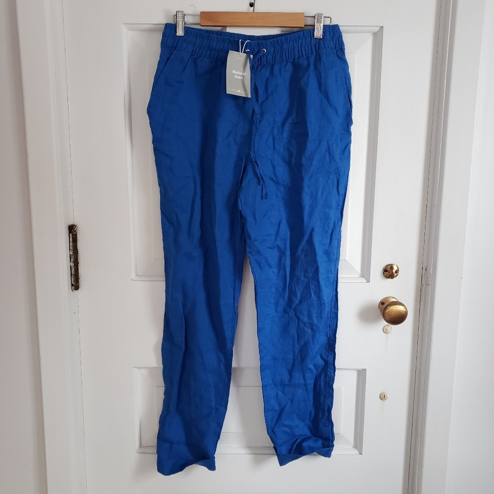 NWT Blue linen pants